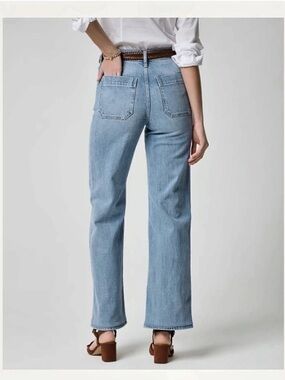 J.Crew Full-Length Slim wide-leg Sailor jean in all-day stretch